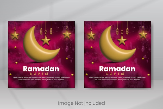 PSD saluto islamico ramadan kareem banner design