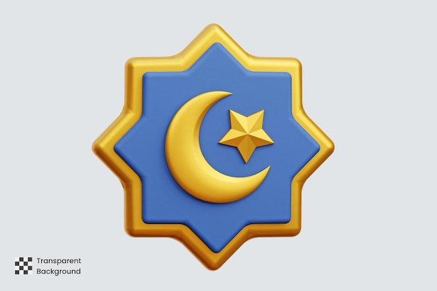 Ornamento islamico illustrazioni 3d