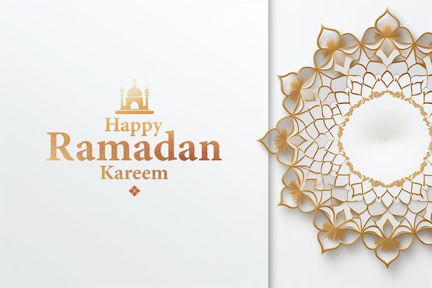 PSD islamic ramadan greeting background