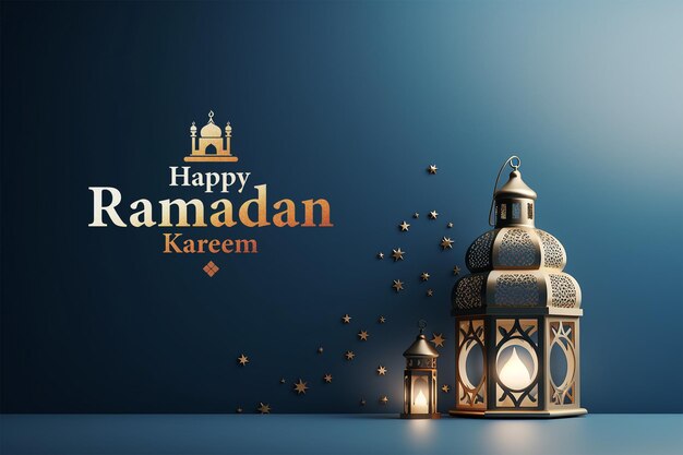 PSD イスラム教のラマダンカリーム (ramadan kareem) の祝賀の背景