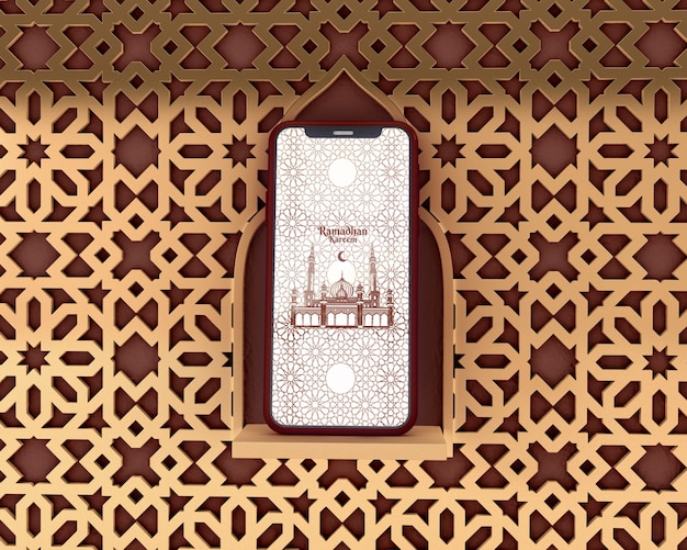 Islamic shapes concept mock-up