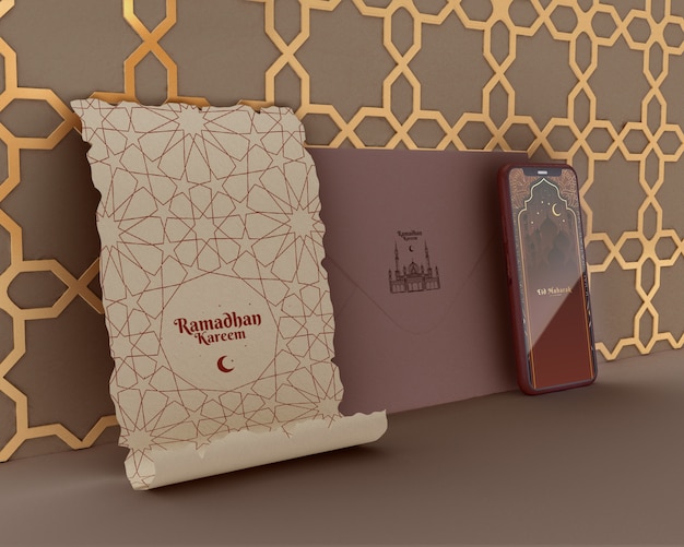 Islamic shapes concept mock-up