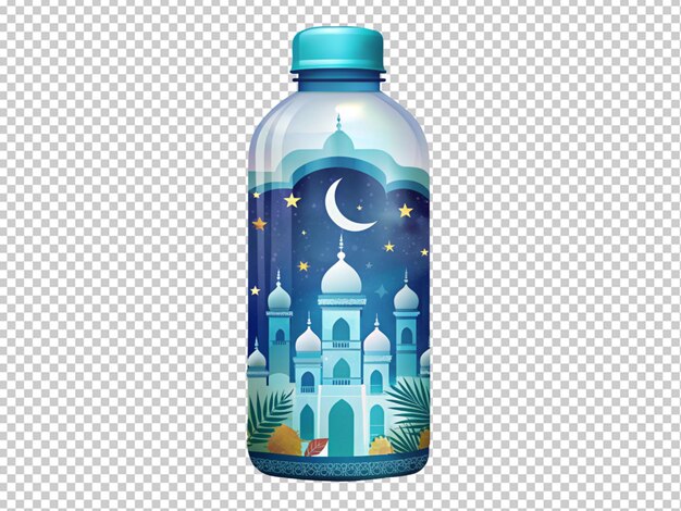 PSD islamic themed water bottle