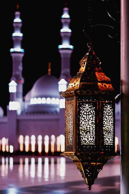 Islamisk hilsen Eid Mubarak-kort for muslimske høytider EidUlAdha festival feiring Arabisk Ramad