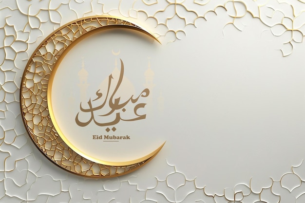 Islamitische eid mubarak groet achtergrond