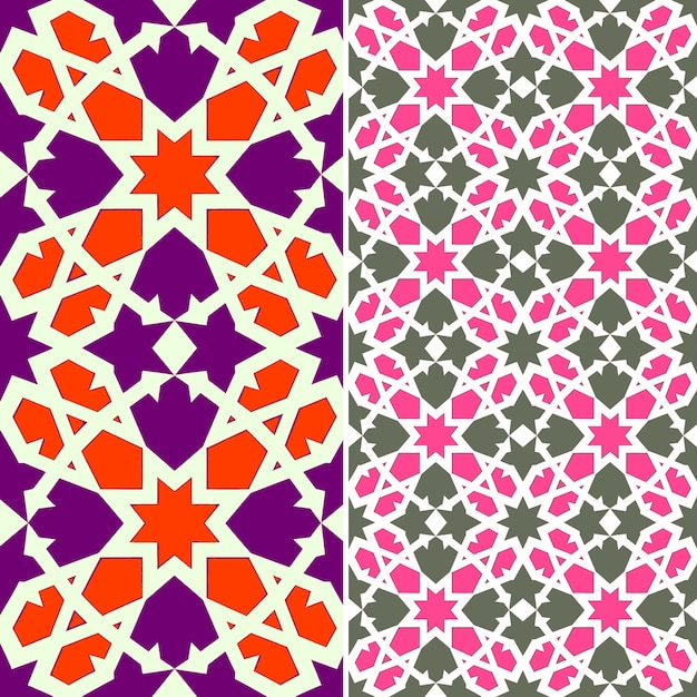 PSD islamitische geometrische patronen met verweven lijnen en fitte creative abstract geometric vector