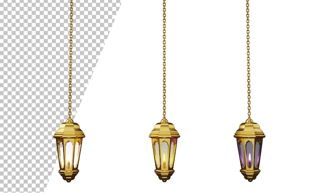 PSD islamitische lantaarndecoratie premium psd