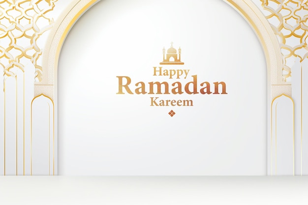 Islamskie Ramadan Kareem Pozdrowienia Tło