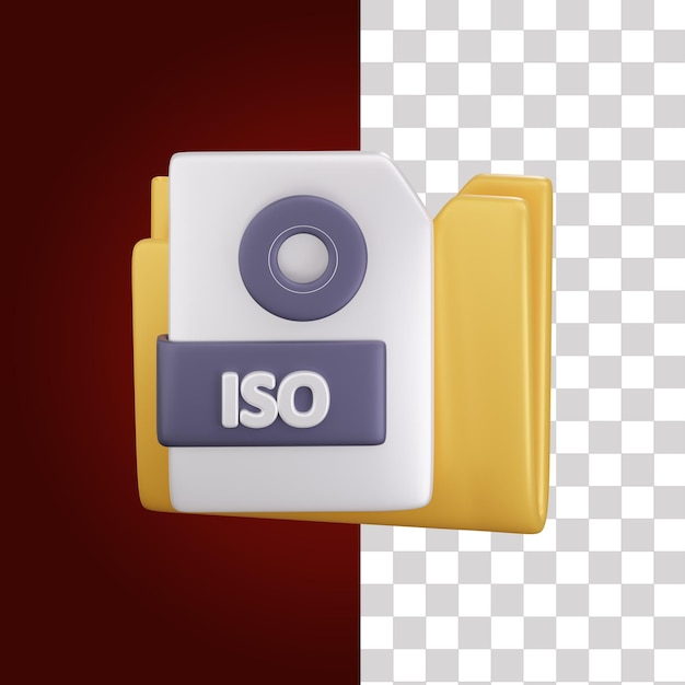 ISO フォーマット ファイル イラスト