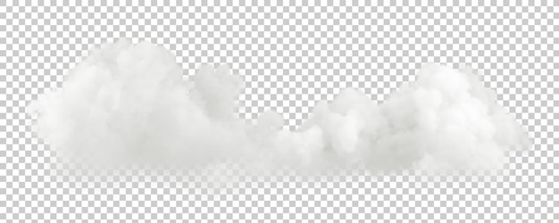 Isolate horizontal climate intense cloudy on transparent backgrounds 3d illustrations png