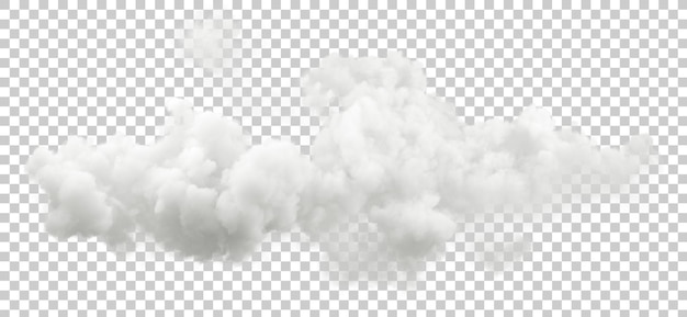 isolate puffy cumulus clouds ozone special effect 3d rendering psd