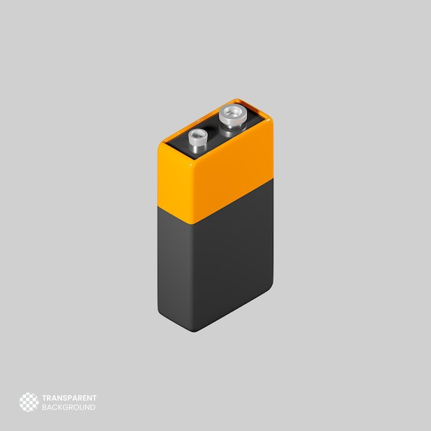 PSD isolated 3d battery icon