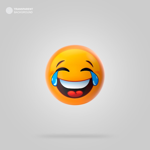 Isolated 3d emoji