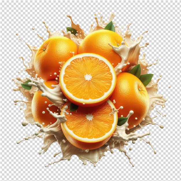 PSD isolated 3d fruit on a clear png canva