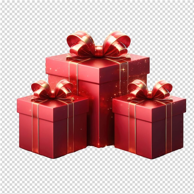 PSD 명확한 png 캔버에 고립된 3d gift 박스