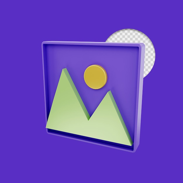 Isolated 3d icon