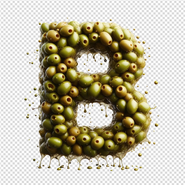 Isolated 3D Letter on a Clear PNG Canva