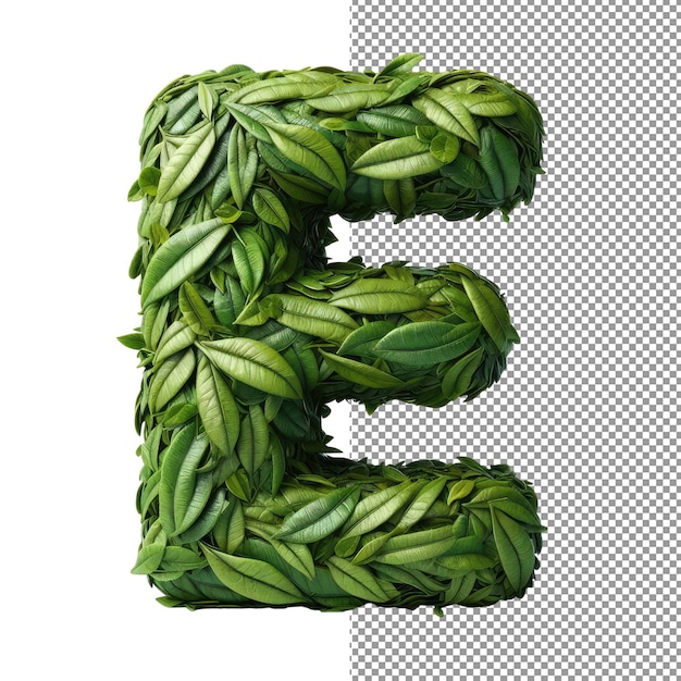 PSD isolated 3d letter on a clear png canva