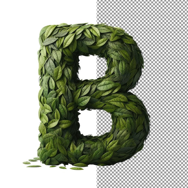 PSD lettera 3d isolata su una tela png trasparente