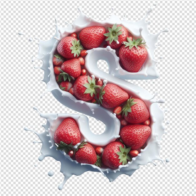 PSD isolated 3d letter on a clear png canva