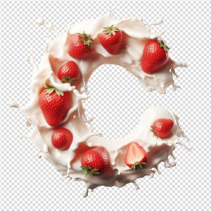 PSD 單獨的 3d 字母在透明的 png 畫布上