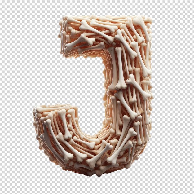 PSD isolated 3d letter on a clear png canva