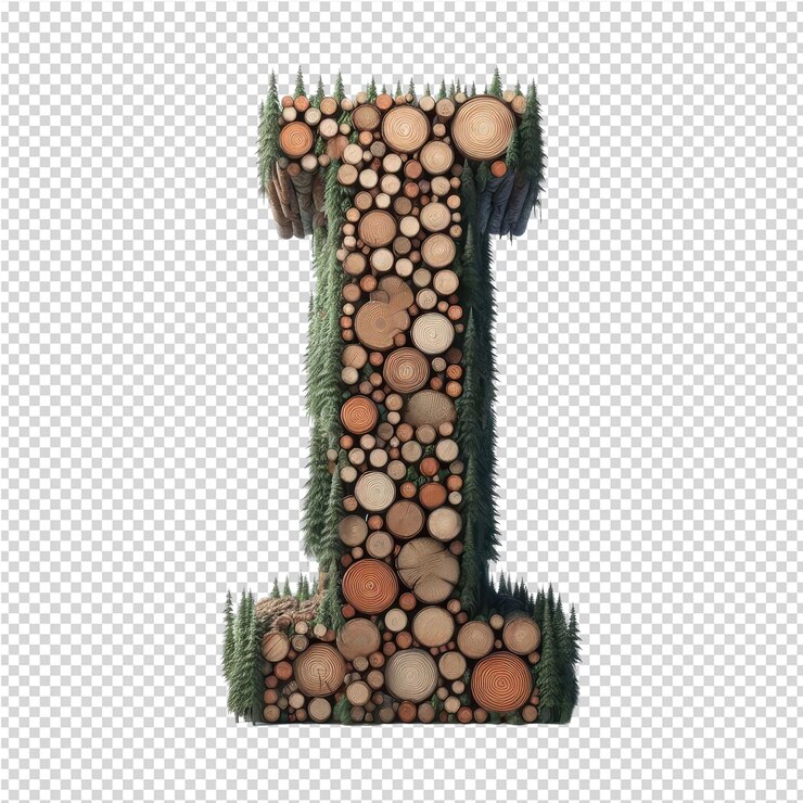 PSD isolated 3d letter on a clear png canva