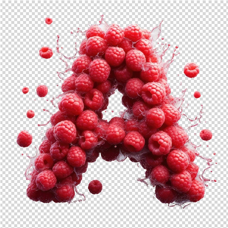 PSD isolated 3d letter on a clear png canva