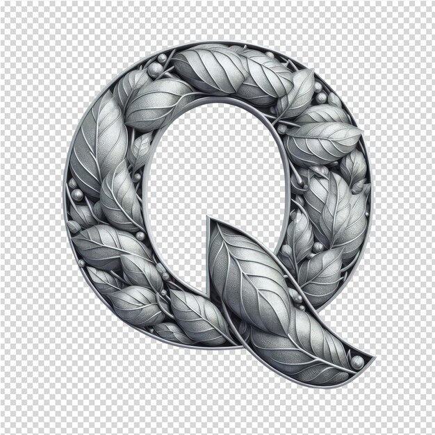 Isolated 3d letter on a clear png canva