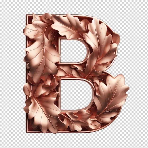 PSD lettera 3d isolata su una tela png trasparente