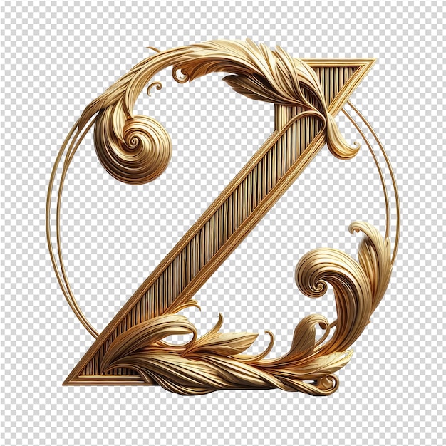 PSD isolated 3d letter on a clear png canva