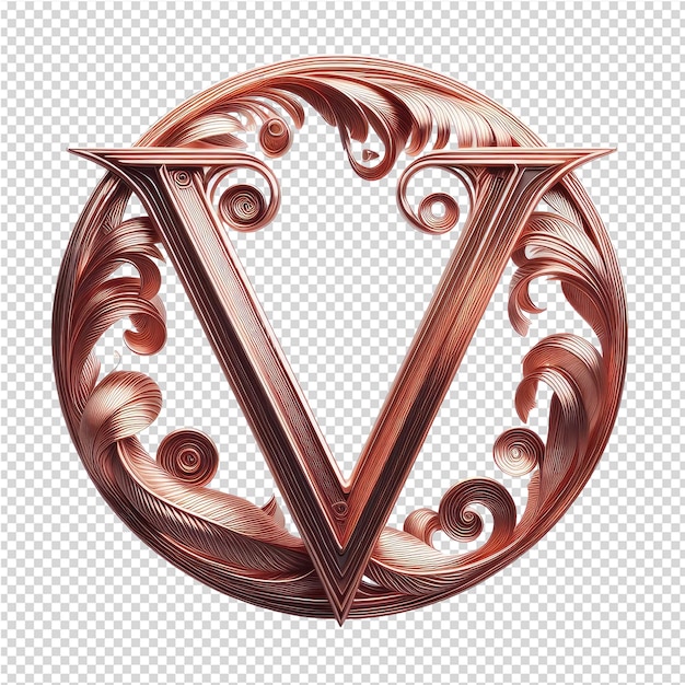 Isolated 3d letter on a clear png canva