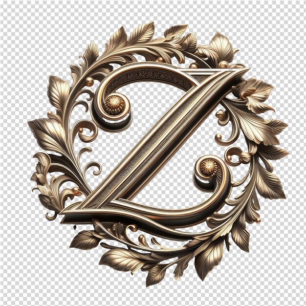 Isolated 3d letter on a clear png canva