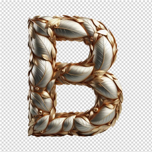 Lettera 3d isolata su una tela png trasparente