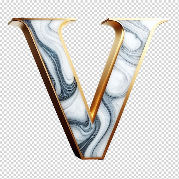 PSD isolated 3d letter on a clear png canva