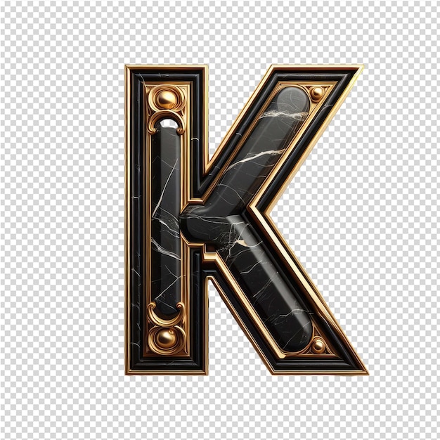 PSD isolated 3d letter on a clear png canva