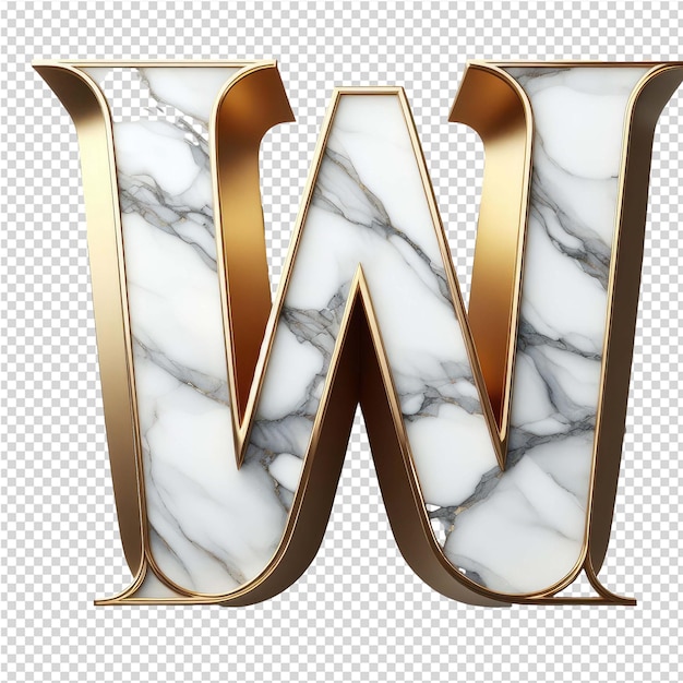 PSD isolated 3d letter on a clear png canva