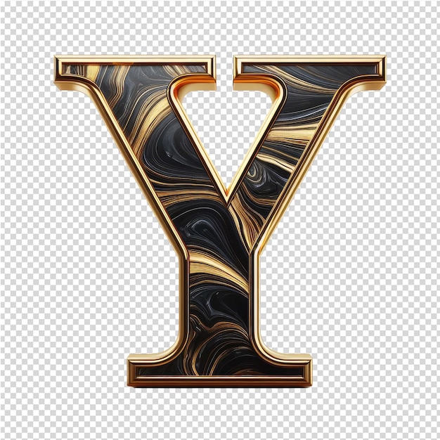 PSD isolated 3d letter on a clear png canva