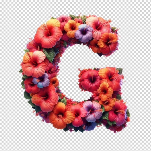 PSD isolated 3d letter on a clear png canva