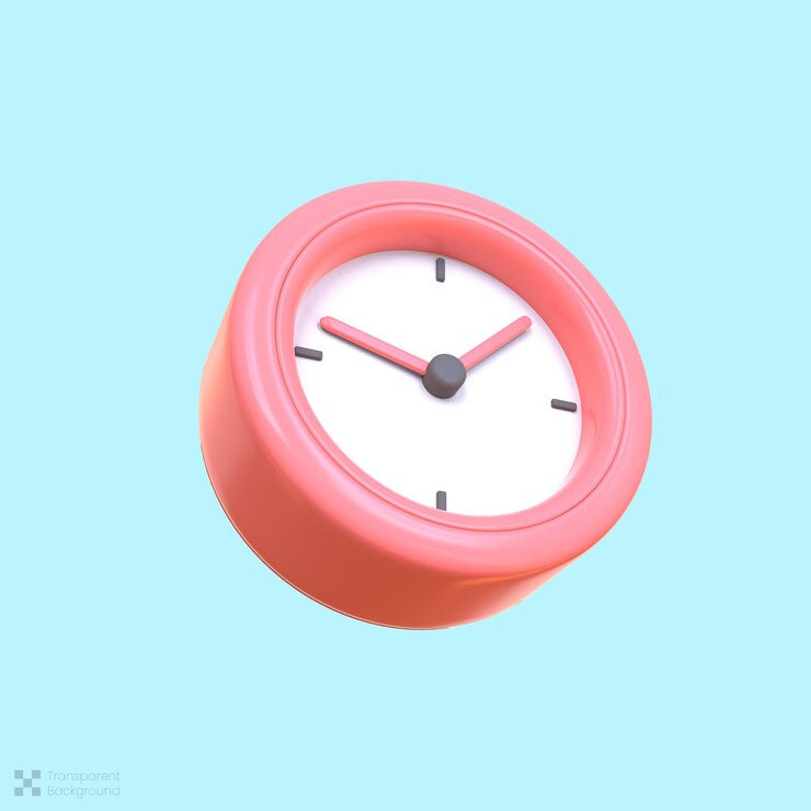 PSD isolated 3d  render alarm clock icon