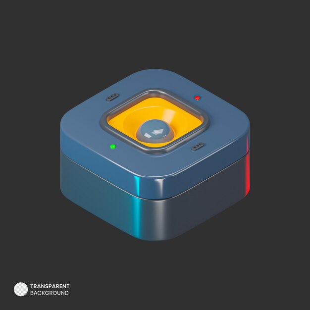 PSD isolated 3d render webcam icon