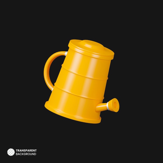 PSD isolated 3d watering can icon