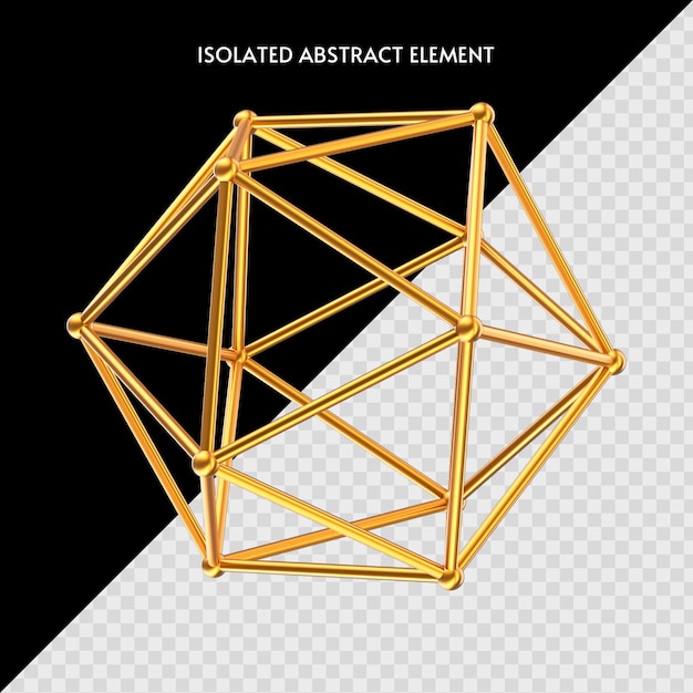 PSD isolated abstract element for composition