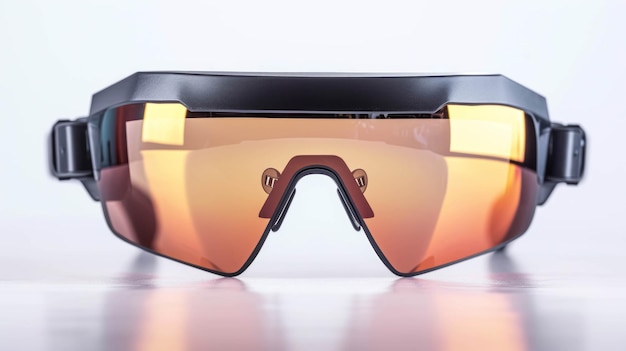 PSD isolated augmented reality glasses on transparent background