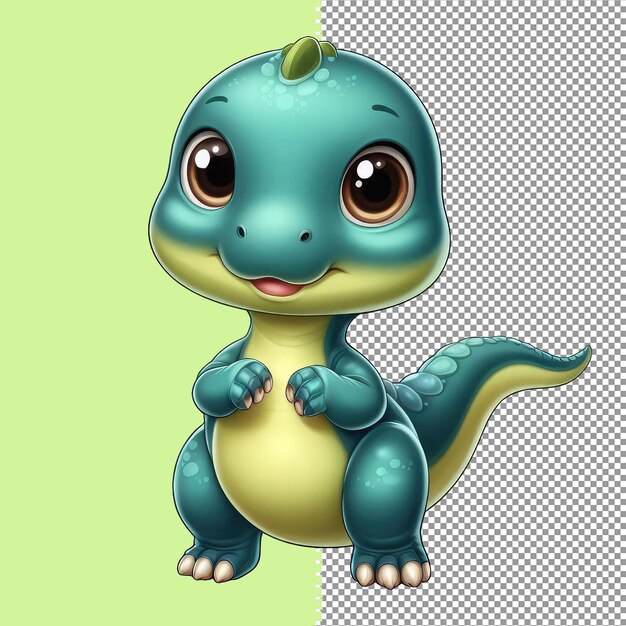 Isolated baby dinosaur png