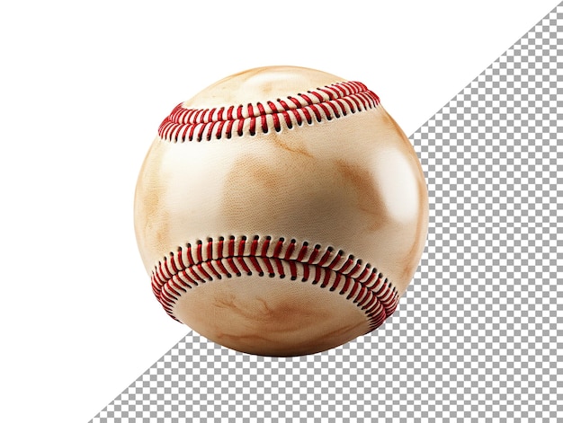 PSD isolated baseball ball with transparent background