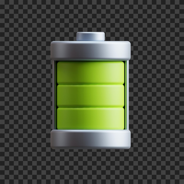 PSD isolated battery 3d icon