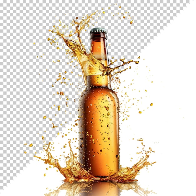PSD 透明な背景に隔離されたビールの組成