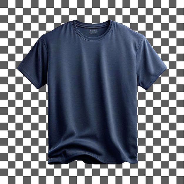 isolated blue tshirt front view