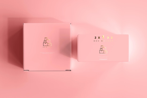 Isolated Box Mockup